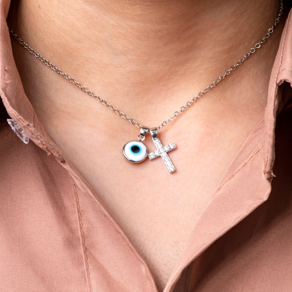 To My Granddaughter "Protect You" Evil Eye Necklace