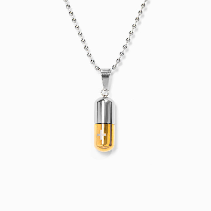 To My Son "God Protect You" Battery Necklace