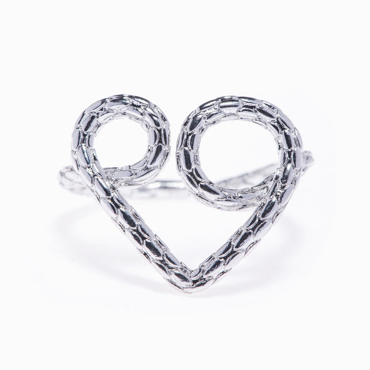 To My Granddaughter "Always in my heart" Heart Ring