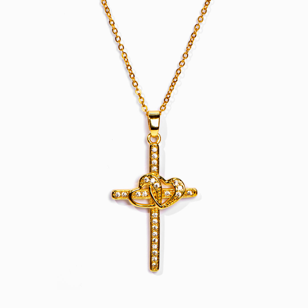 To My Granddaughter "Love Forever" Cross Necklace