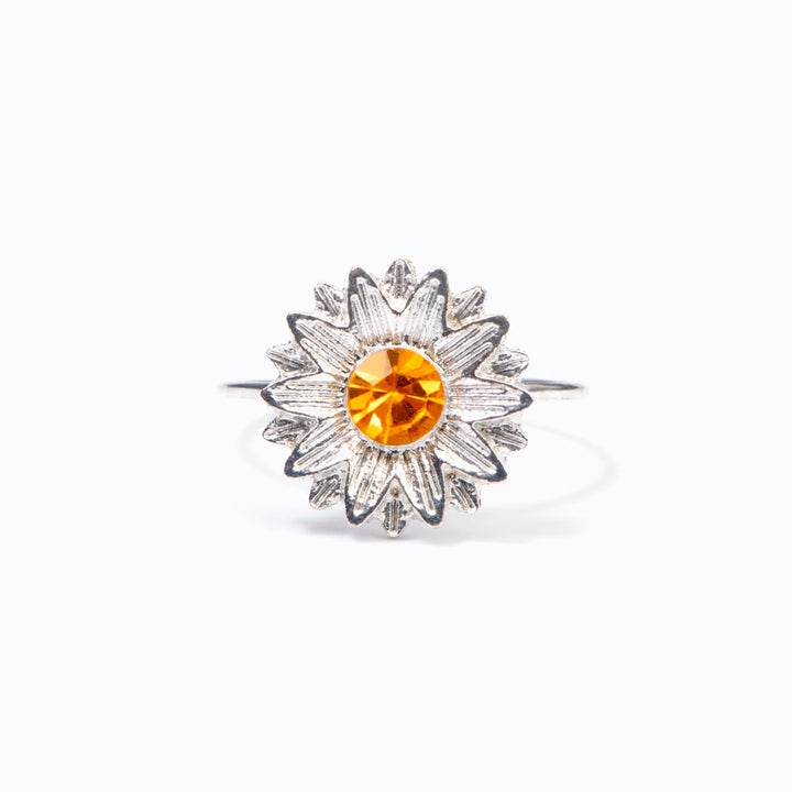 To My Granddaughter "YOU ARE MY SUNSHINE" Sunflower Ring