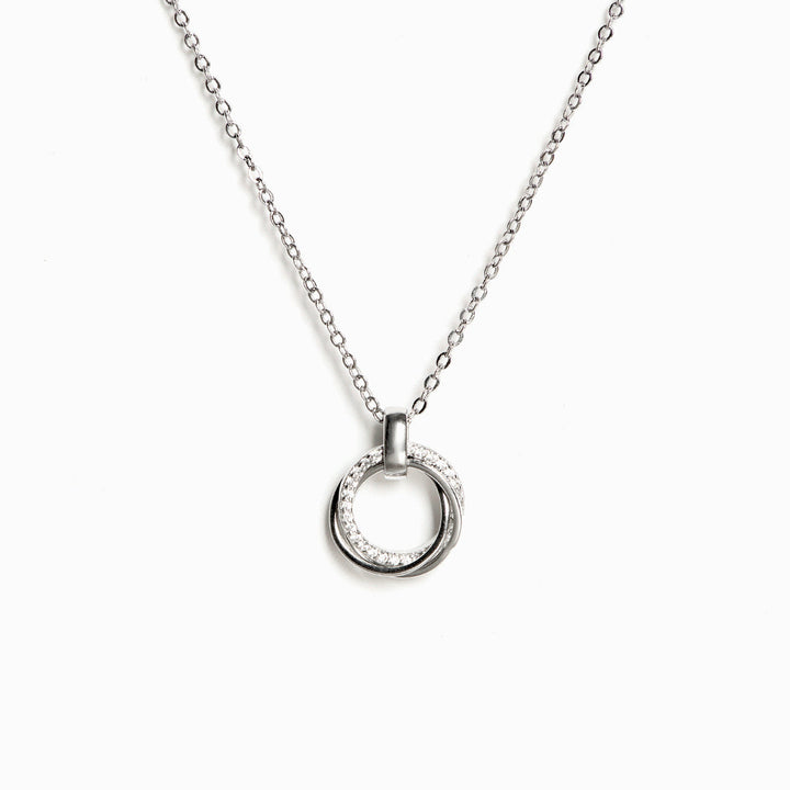 To My Granddaughter "You will never outgrow our hearts" Triple Ring Necklace