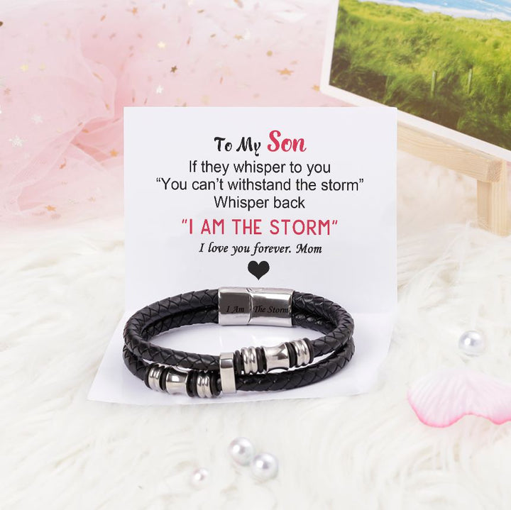 To My Son "I Am The Storm" Bracelet - SARAH'S WHISPER