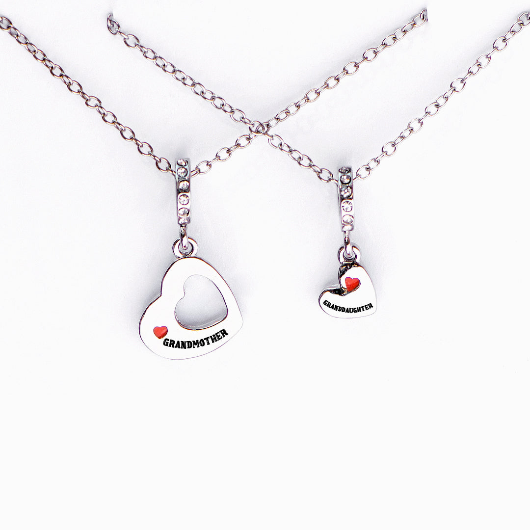 To My Granddaughter "you will always be in my heart" Heart Necklace