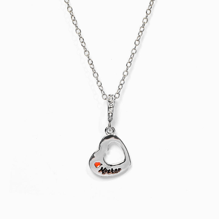 To My Daughter "You might have outgrown my lap, but you will never outgrow my heart" Heart Necklace