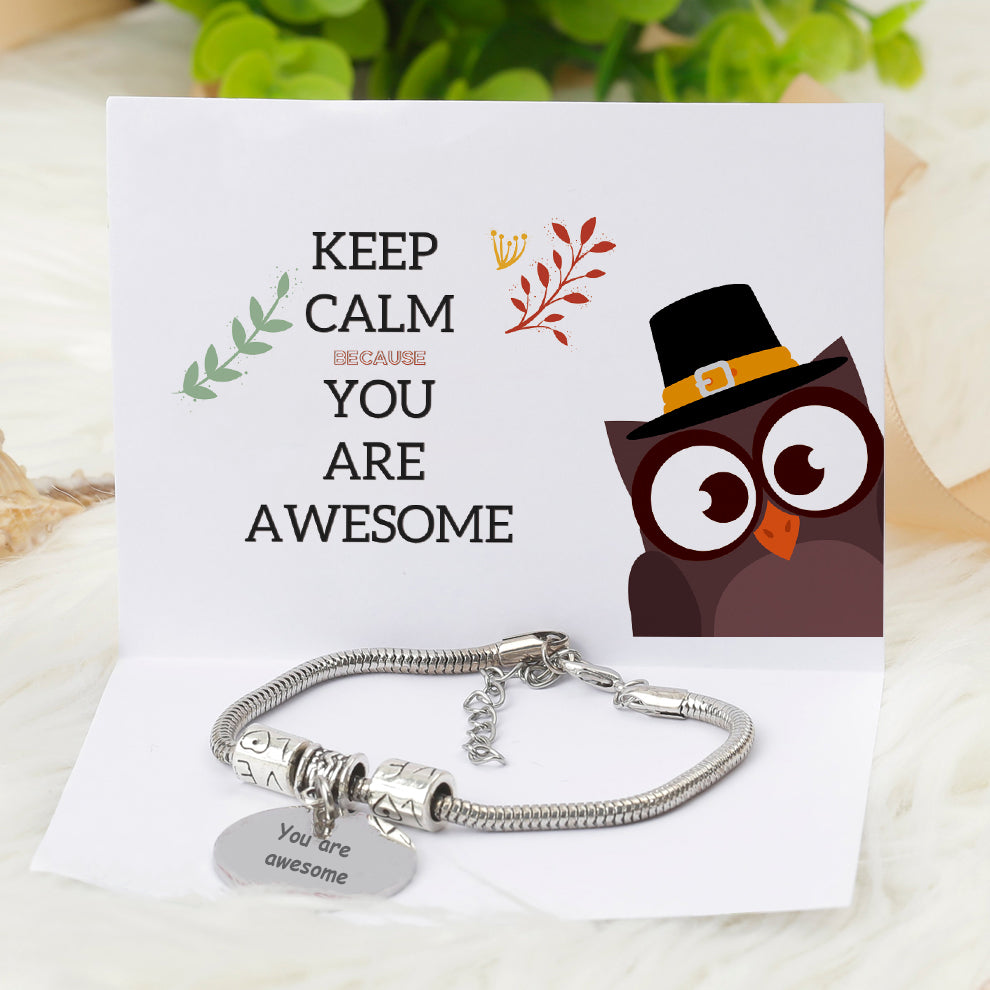 "You are awesome""You are owlsome" Bracelet - SARAH'S WHISPER