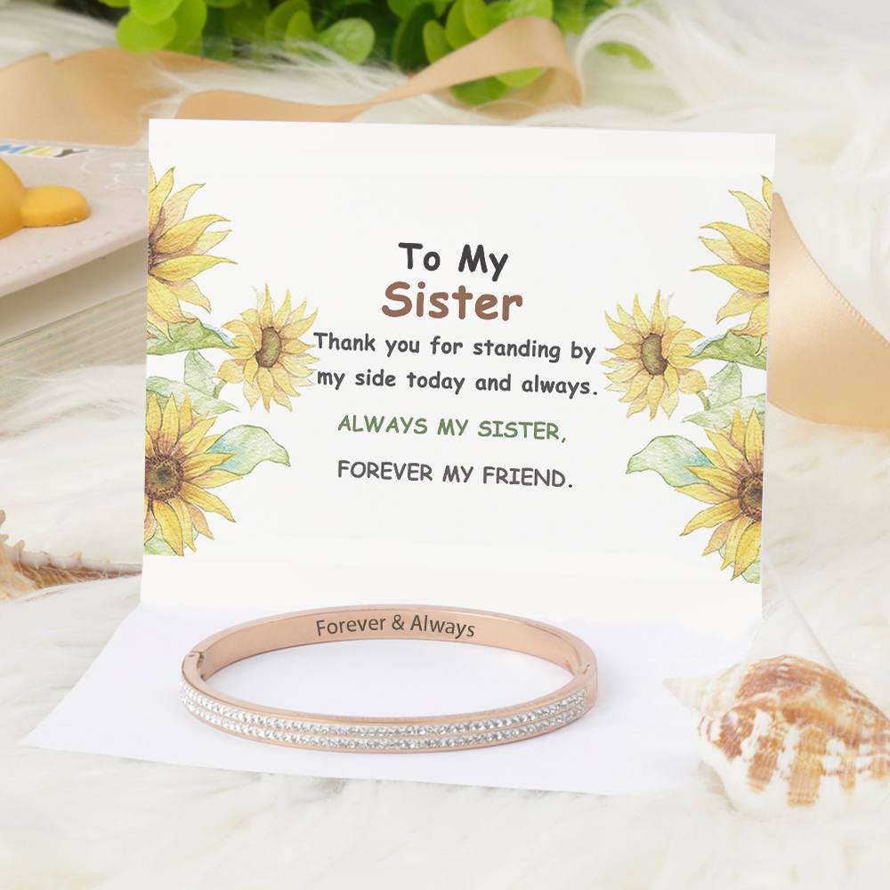 To My Sister "Forever & Always" Bracelet - SARAH'S WHISPER