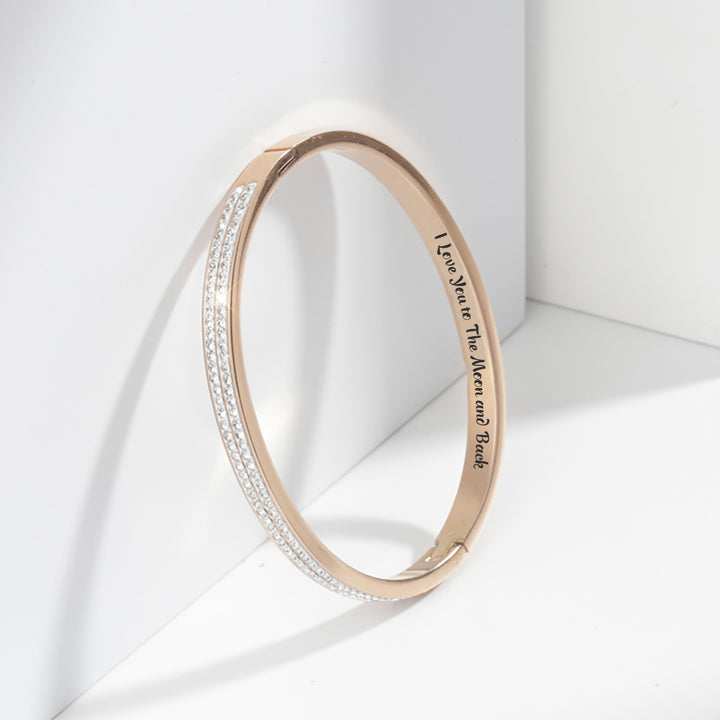 To My Daughter "I Love You to The Moon and Back" Bracelet - SARAH'S WHISPER