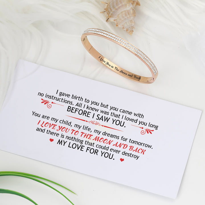 To My Daughter "I Love You to The Moon and Back" Bracelet - SARAH'S WHISPER