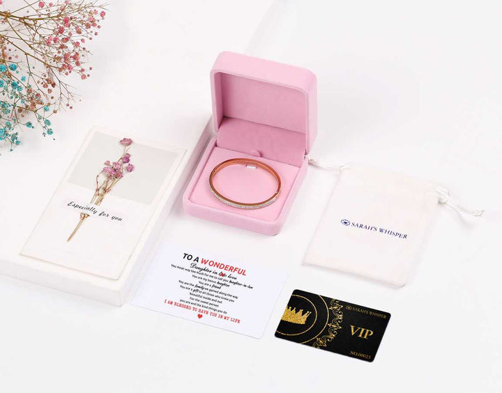 To My Daughter-in-law "I MAY NOT HAVE GIVEN YOU THE GIFT OF LIFE. BUT LIFE GAVE ME THE GIFT OF YOU" Bracelet [💞 Bracelet +💌 Gift Card + 🎁 Gift Box + 💐 Gift Bouquet] - SARAH'S WHISPER