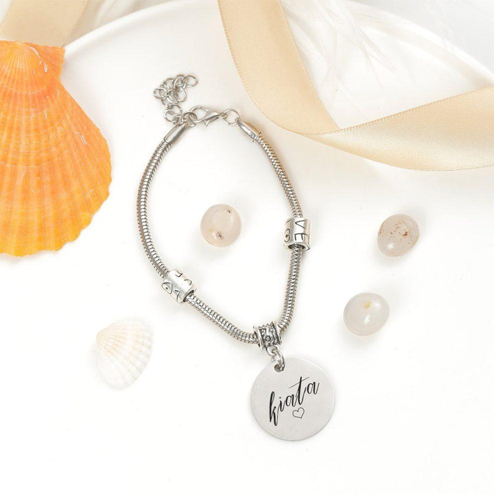 [CUSTOM NAME AND OPTION BIRTHSTONE] To my Bonus Daughter “BONUS DAUGHTER, I MAY NOT HAVE GIVEN YOU THE GIFT OF LIFE. BUT LIFE GAVE ME THE GIFT OF YOU” Bracelet - SARAH'S WHISPER