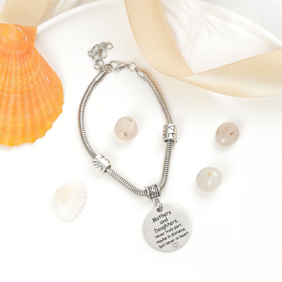 To My Daughter "Mothers and Daughters, never truly part, maybe in distance, but never in heart" Bracelet - SARAH'S WHISPER