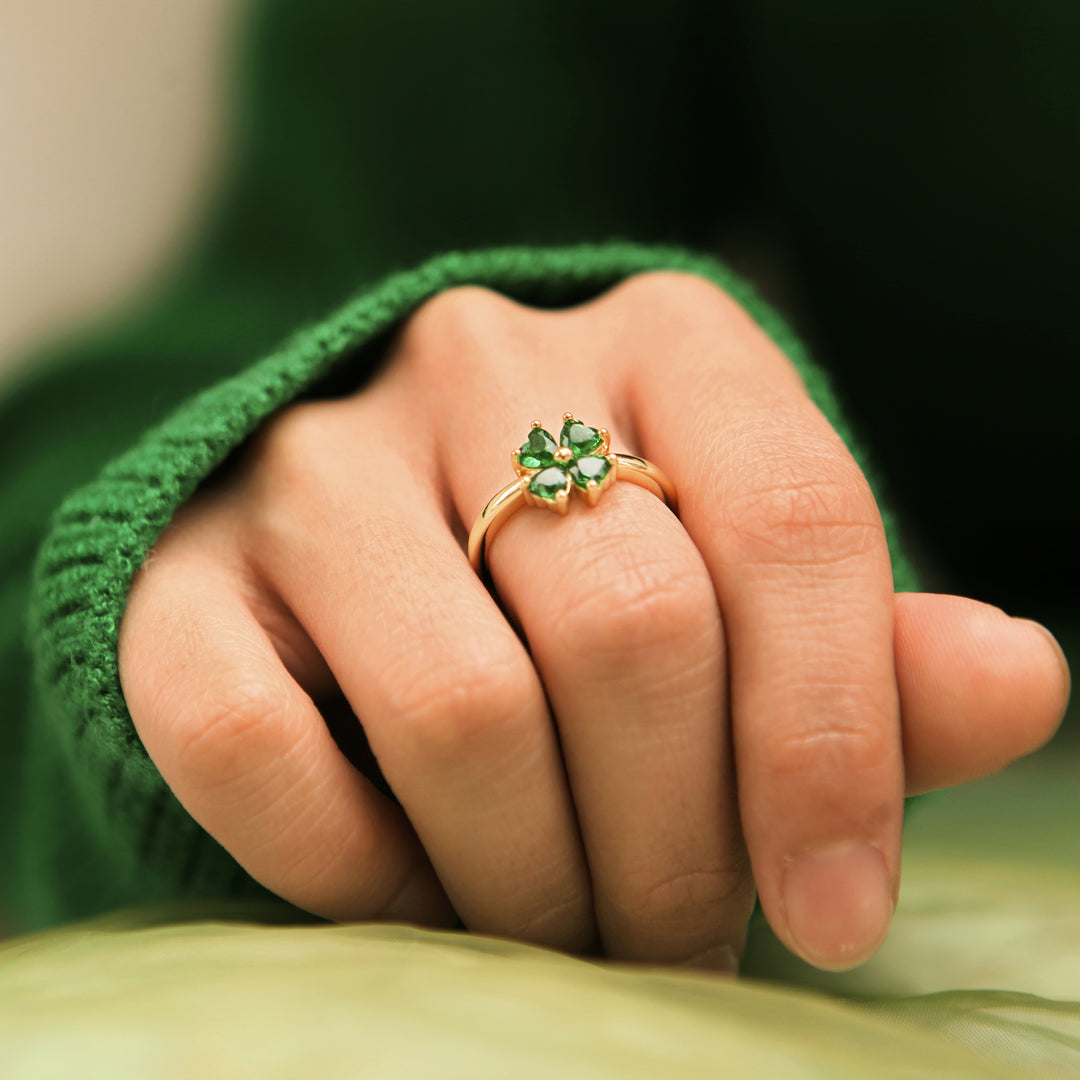 "The more you practice, the luckier you get" Adjustable Ring