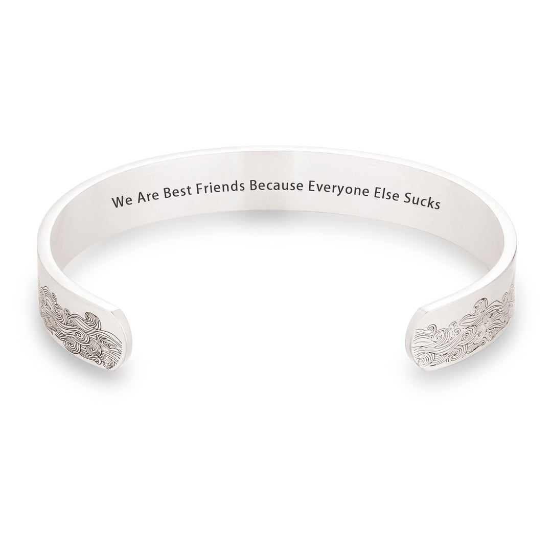 FOR MY BEST FRIEND "We Are Best Friend Because Everyone Else Sucks." BRACELET - SARAH'S WHISPER