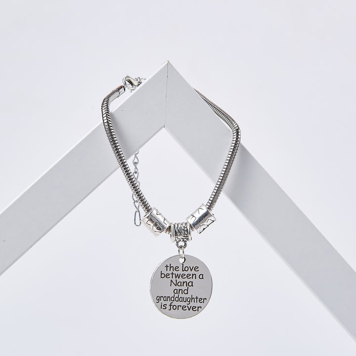 To My GRANDDAUGHTER "The love between a Nana and Granddaughter is forever" Bracelet - From Nana - SARAH'S WHISPER