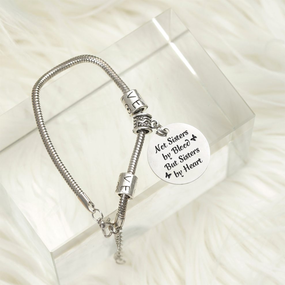 To My Best Friend "Not SISTERS BY BlOOD BUT SISTERS BY HEART" Bracelet - SARAH'S WHISPER