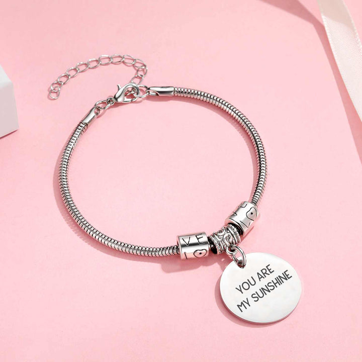 To My Bonus Daughter "YOU ARE MY SUNSHINE" Bracelet - SARAH'S WHISPER