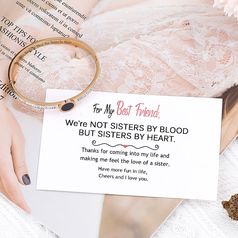 For My Best Friend "Not Sisters by Blood But Sisters by Heart" Lucky Beads Bracelet [💞 Bracelet +💌 Gift Card + 🎁 Gift Box + 💐 Gift Bouquet] - SARAH'S WHISPER