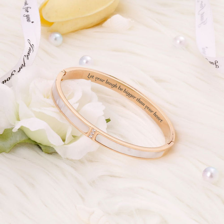 To My Daughter "Let your laugh be bigger than your heart" Bracelet - SARAH'S WHISPER