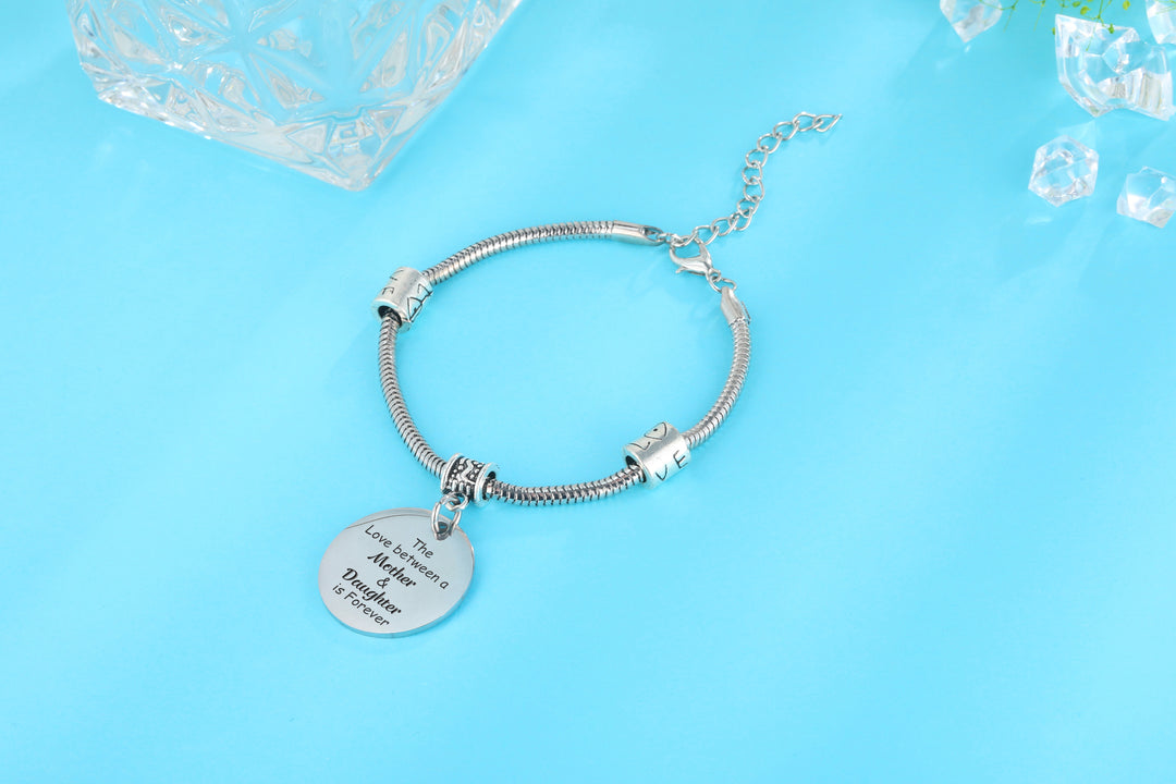 To My Daughter "The love between a mother and daughter is forever" Bracelet - SARAH'S WHISPER