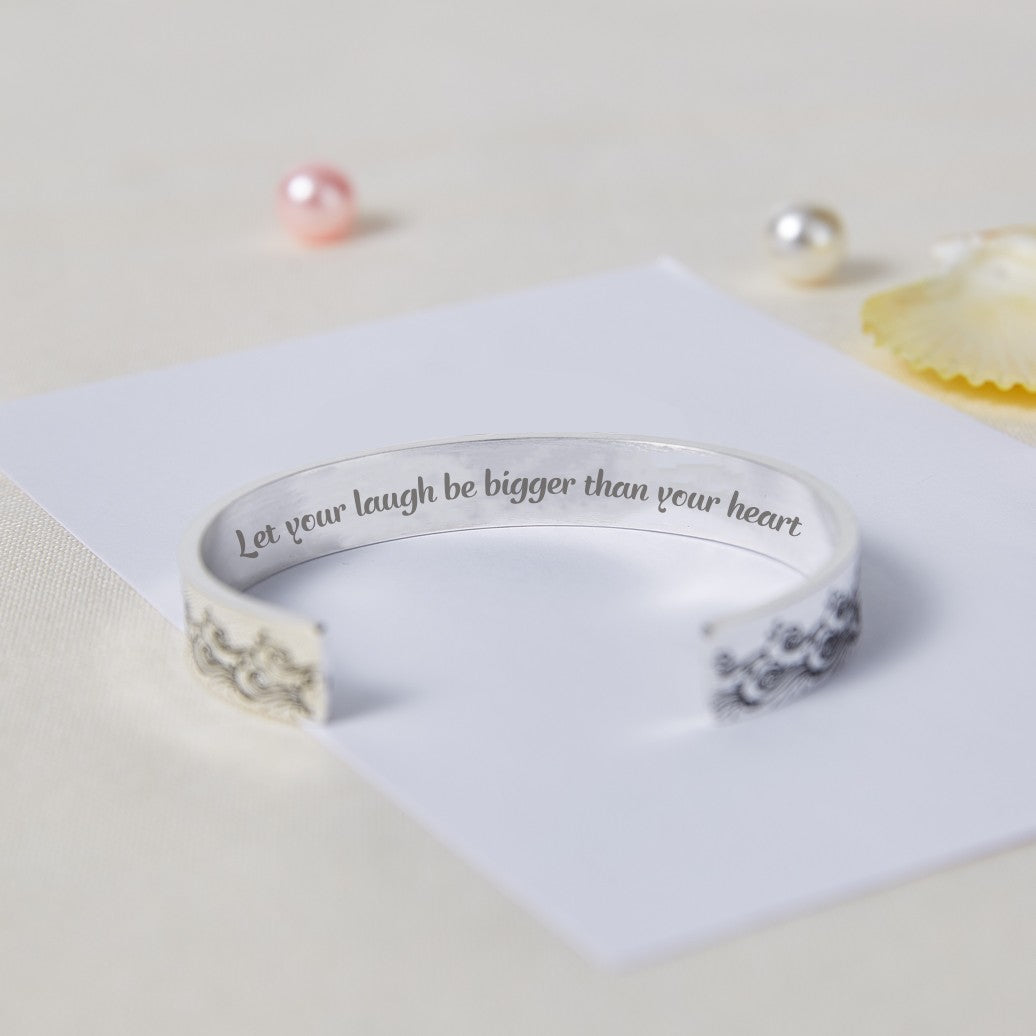 To My Daughter "Let your laugh be bigger than your heart" Bracelet - SARAH'S WHISPER