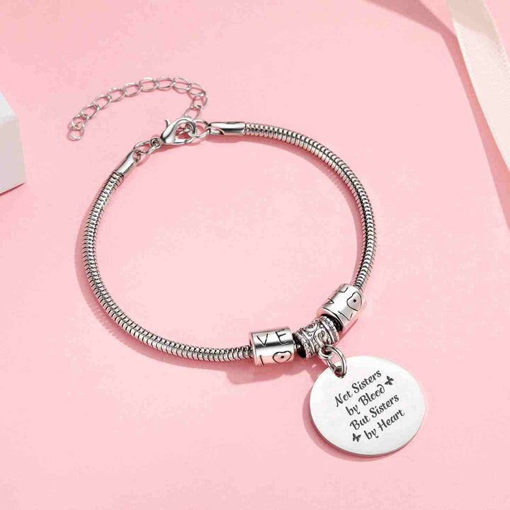 [CUSTOM NAMES] For My Best Friend "Not SISTERS BY BlOOD BUT SISTERS BY HEART" Bracelet - SARAH'S WHISPER