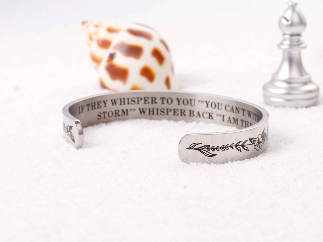 ‘I AM THE STORM’BRACELET - SARAH'S WHISPER