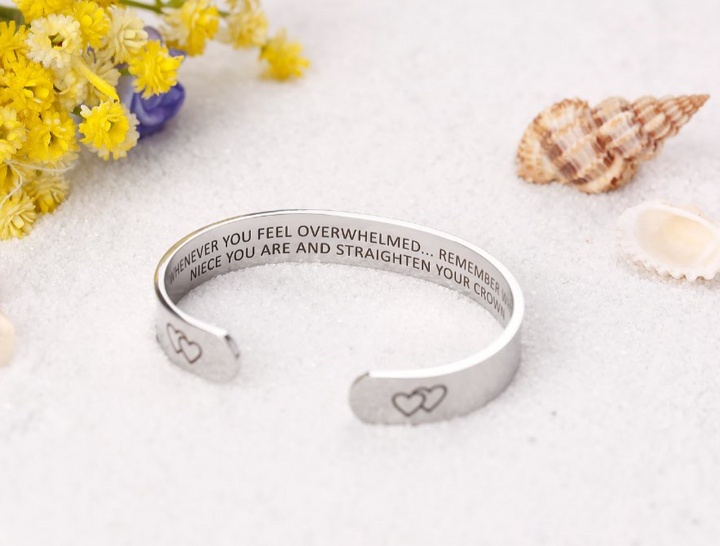 "Remember...You Are and Straighten Your Crown" Bracelet - SARAH'S WHISPER