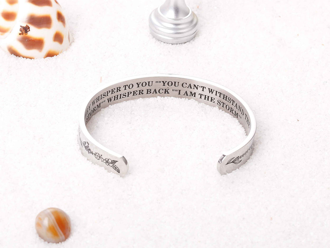 ‘I AM THE STORM’BRACELET - SARAH'S WHISPER