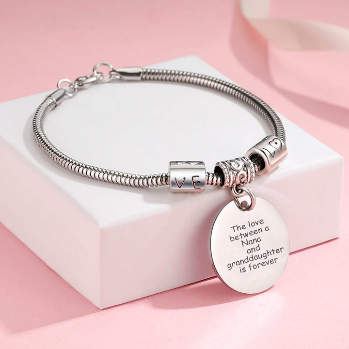 To My GRANDDAUGHTER "The love between a Nana and Granddaughter is forever" Bracelet - SARAH'S WHISPER