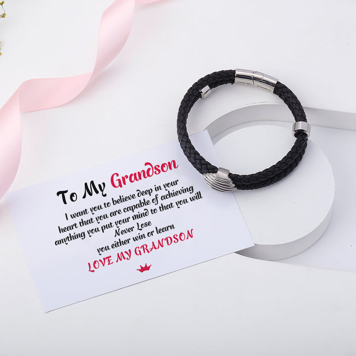 To My Grandson " Love my Grandson"Bracelet - SARAH'S WHISPER