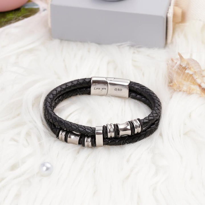 To My Dad "Love you DAD" Men's Bracelet - SARAH'S WHISPER