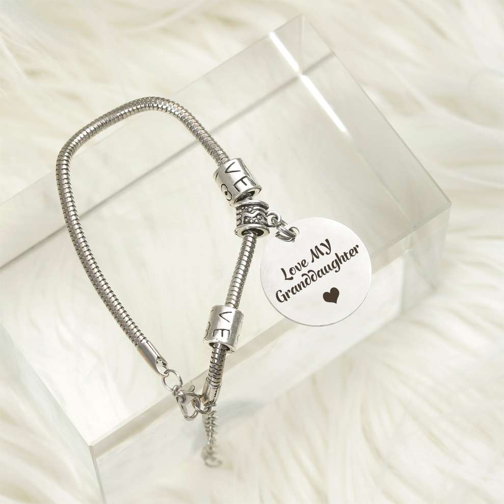 To My GRANDDAUGHTER "Love My Granddaughter" Bracelet - SARAH'S WHISPER