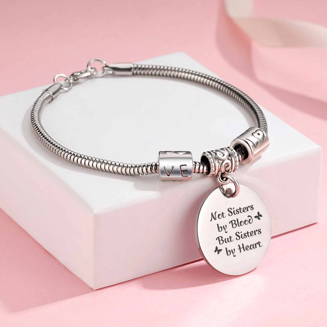 To My Best Friend "Not SISTERS BY BlOOD BUT SISTERS BY HEART" Bracelet - SARAH'S WHISPER