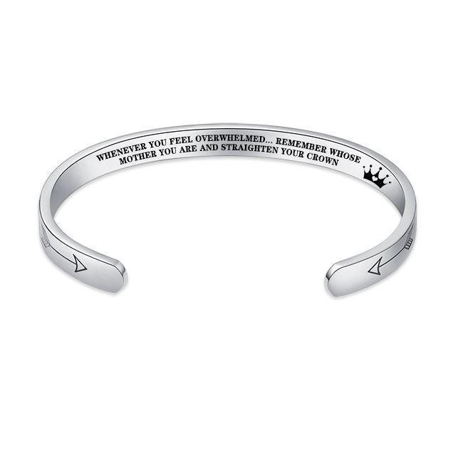 "Remember...You Are and Straighten Your Crown" Bracelet - SARAH'S WHISPER