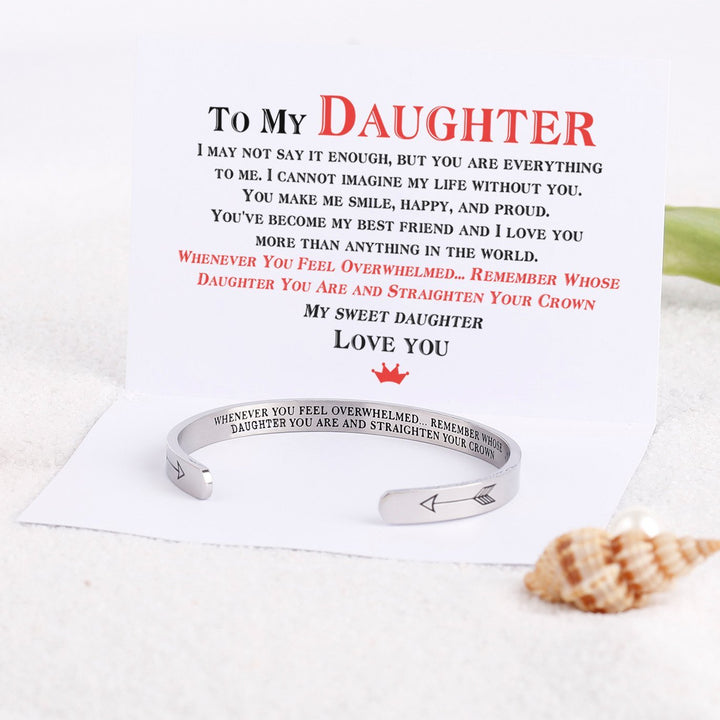 [Multiple Family Members] "WHENEVER YOU FEEL OVERWHELMED... REMEMBER WHOSE... YOU ARE AND STRAIGHTEN YOUR CROWN" BRACELET AND MEN'S BRACELETS - SARAH'S WHISPER
