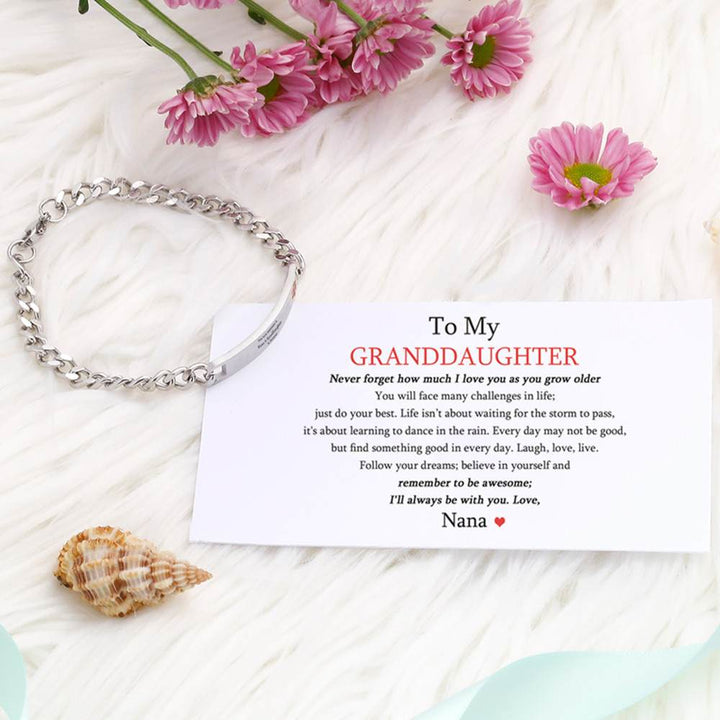 To My Granddaughter "The Love between a Nana & Daughter is Forever"Bracelet - SARAH'S WHISPER