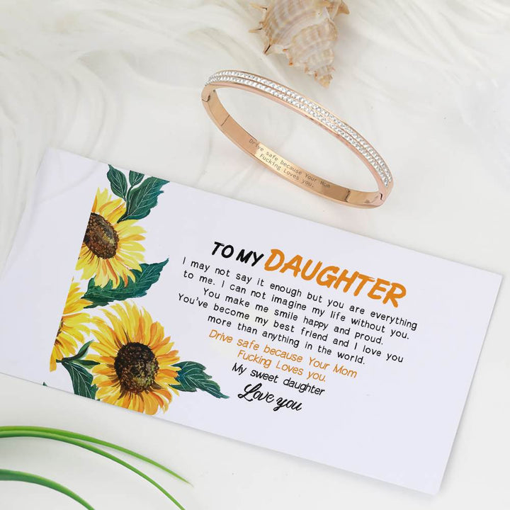 To My Daughter "Drive safe because Your Mom Fucking Loves you" Bracelet - SARAH'S WHISPER