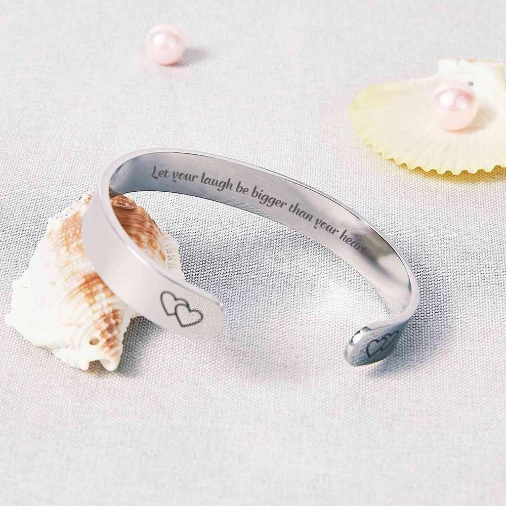 To My Daughter "Let your laugh be bigger than your heart"Bracelet - SARAH'S WHISPER