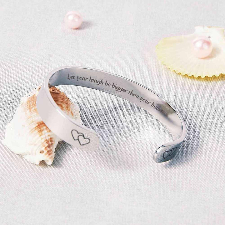 To My Daughter "Let your laugh be bigger than your heart"Bracelet - SARAH'S WHISPER