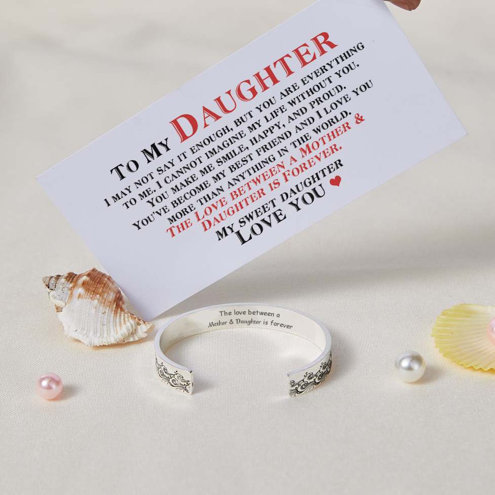 To My Daughter "The love between a Mother & Daughter is forever" Ocean Wave Bracelet - SARAH'S WHISPER