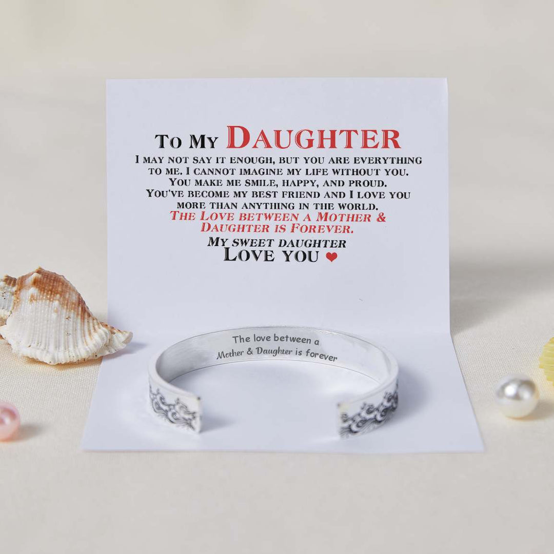 To My Daughter "The love between a Mother & Daughter is forever" Ocean Wave Bracelet - SARAH'S WHISPER