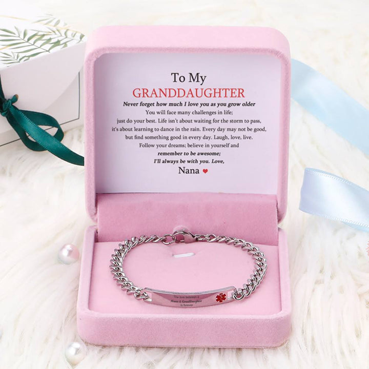 To My Granddaughter "The Love between a Nana & Daughter is Forever"Bracelet - SARAH'S WHISPER