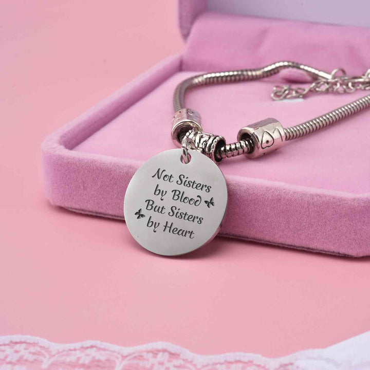 To My Best Friend "Not SISTERS BY BlOOD BUT SISTERS BY HEART" Bracelet - SARAH'S WHISPER