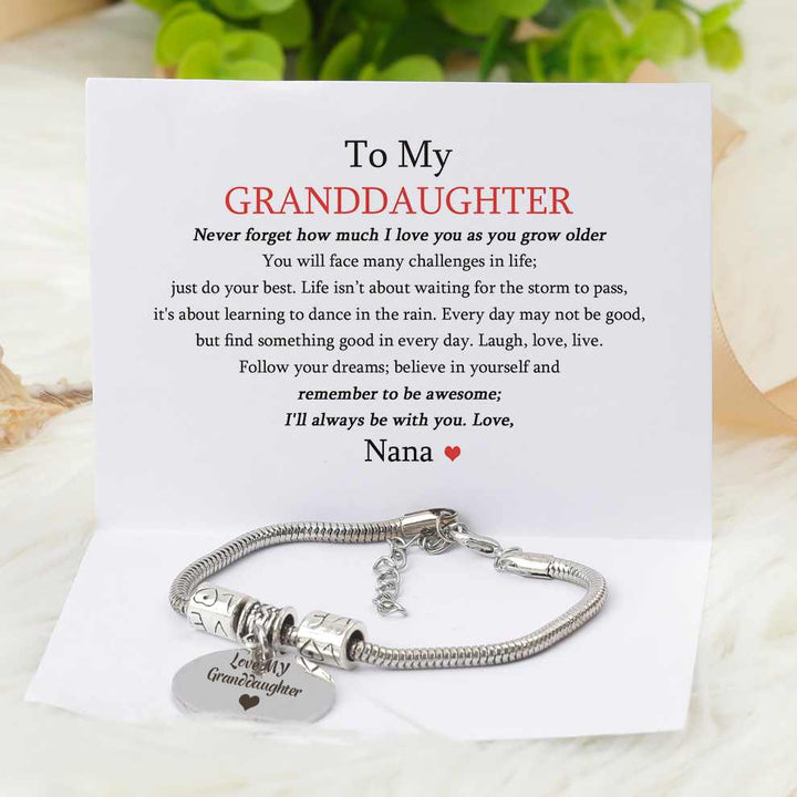 To My GRANDDAUGHTER "Love My Granddaughter" Bracelet - SARAH'S WHISPER