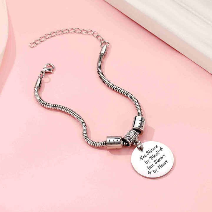 [CUSTOM NAMES] For My Best Friend "Not SISTERS BY BlOOD BUT SISTERS BY HEART" Bracelet - SARAH'S WHISPER