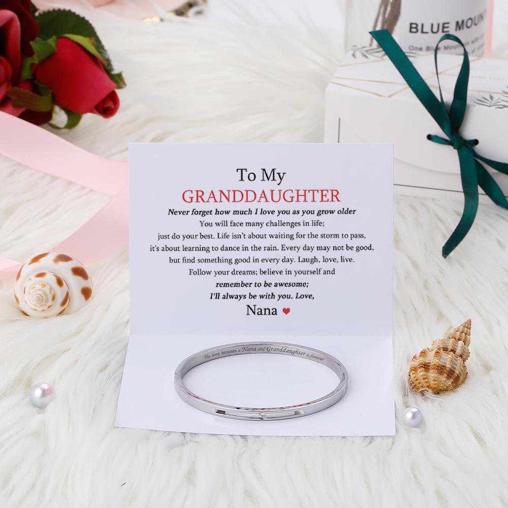 To My GRANDDAUGHTER "The love between a Nana and Granddaughter is forever" Bracelet - SARAH'S WHISPER