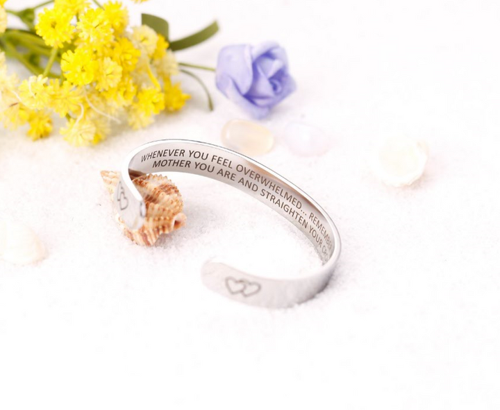 "Remember...You Are and Straighten Your Crown" Bracelet - SARAH'S WHISPER