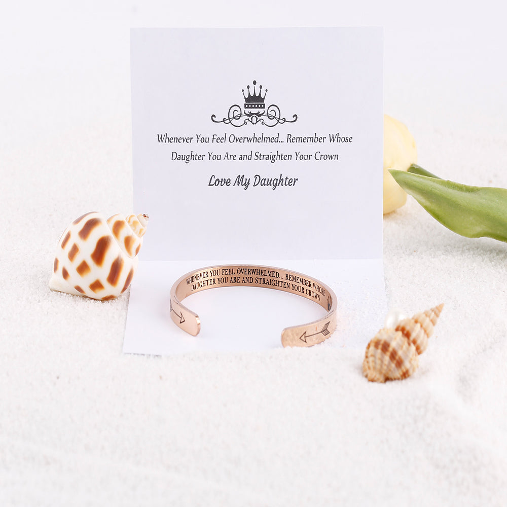 "Remember...You Are and Straighten Your Crown" Bracelet - SARAH'S WHISPER