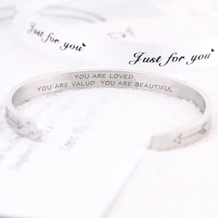 To My Friend "YOU ARE LOVED YOU ARE VALUD YOU ARE BEAUTIFUL" Bracelet - SARAH'S WHISPER